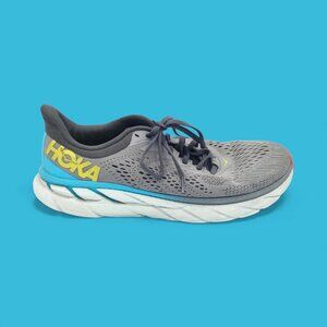 Hoka One One Clifton 7 Shoes Men's 8.5 US Gray Wild Dove Dark Shadow Run 1110508